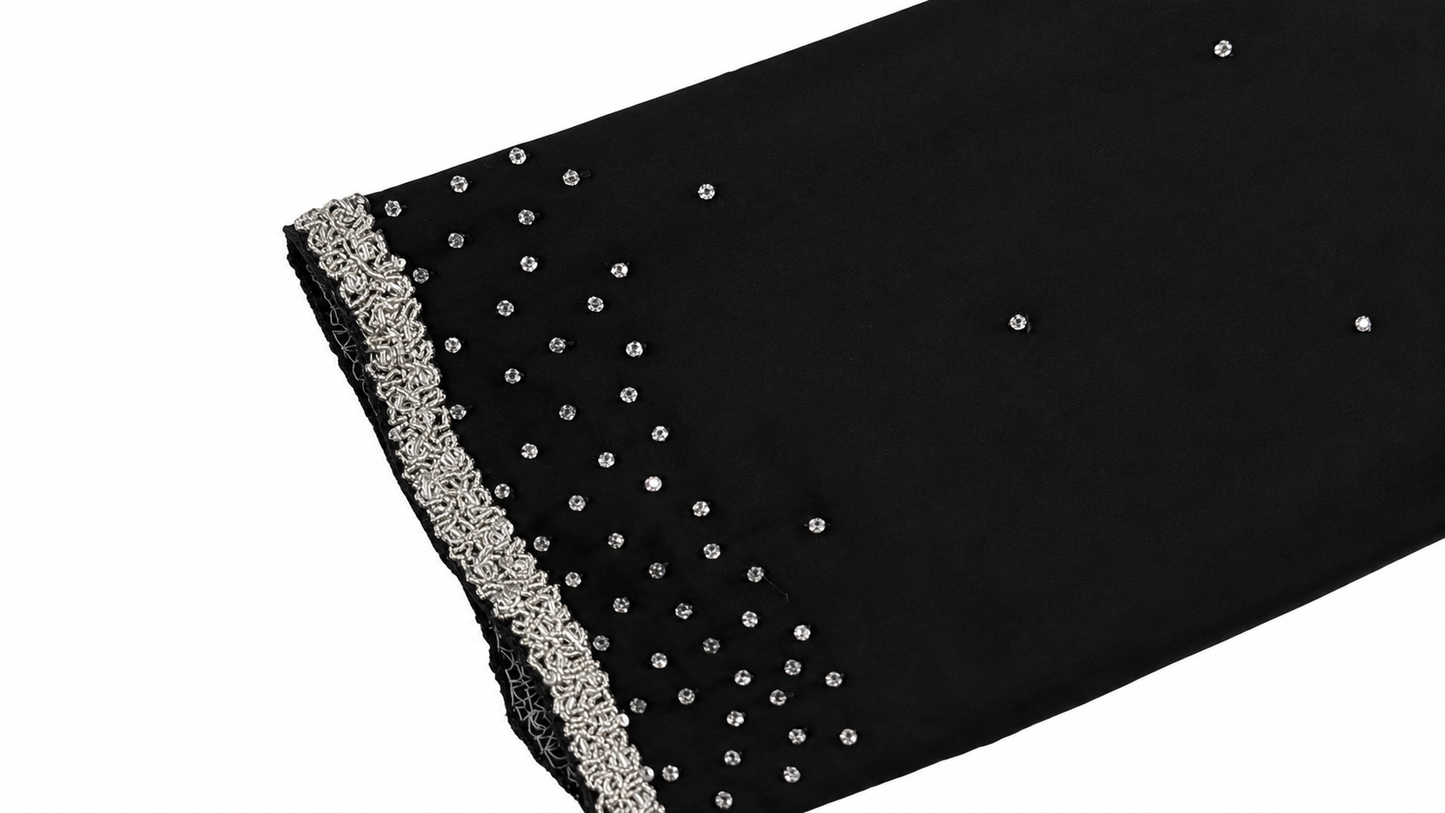 Abaya Noir Crystal