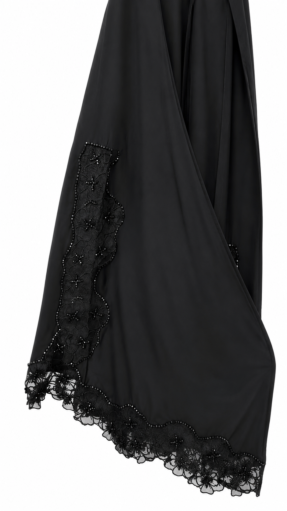 Abaya Noir Rose Lace