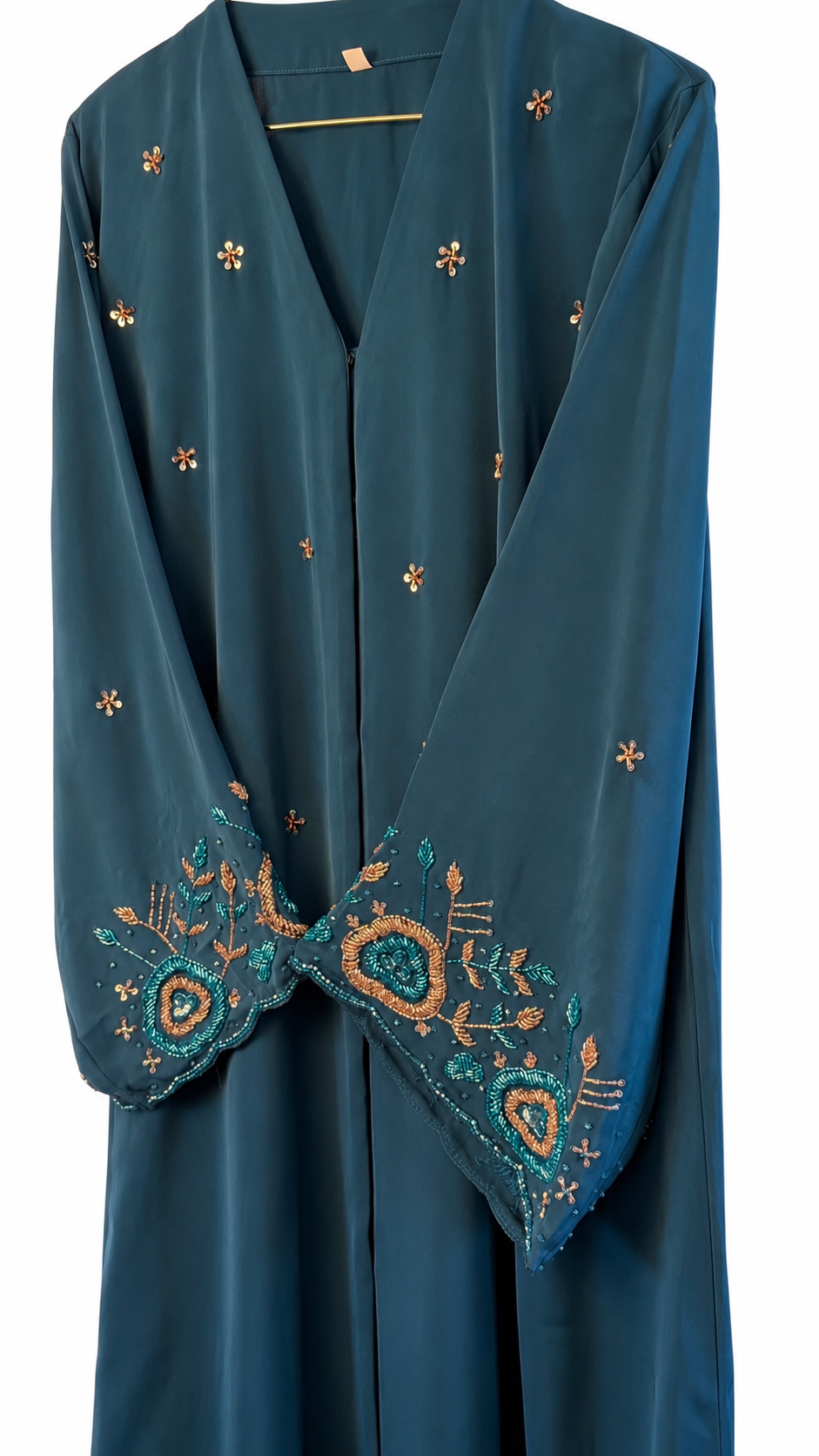 Abaya Teal Blossom